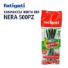 Fatigati Cannucce Nere 500pz. biodegradabili e compostabili 5x200mm...