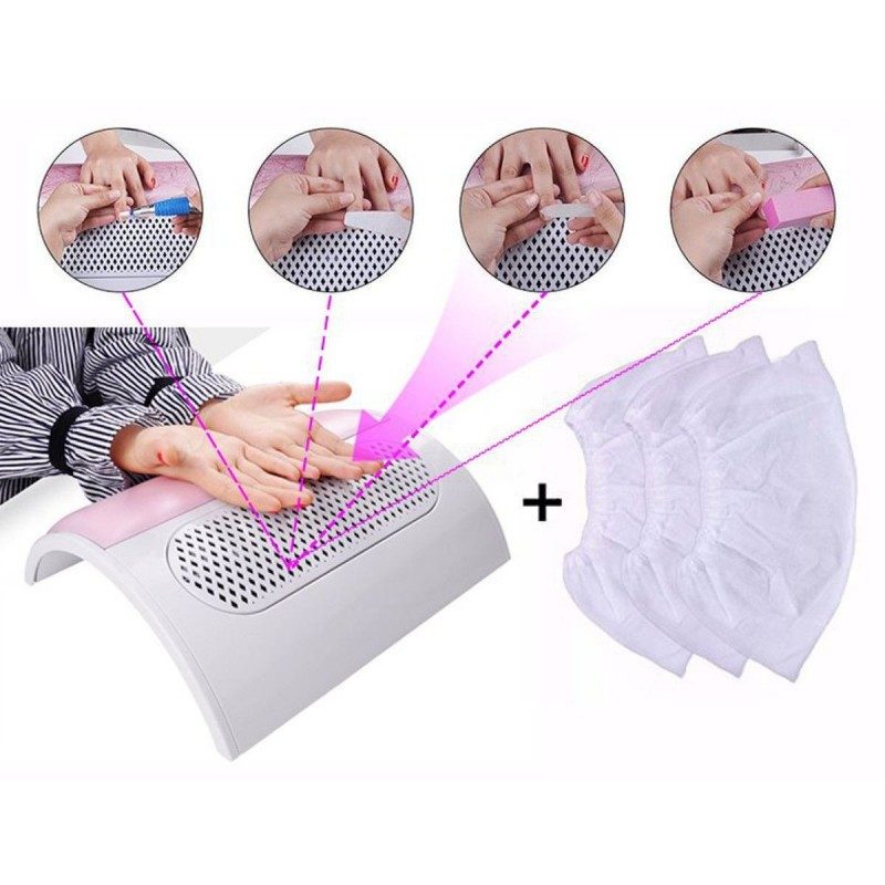 Aspiratore ricostruzione unghie 3 ventole aspira polvere nail art manicure mani