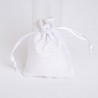 36 SACCHETTI JUTA BIANCHI BOMBONIERE CONFETTI COMPLEANNI MATRIMONIO...
