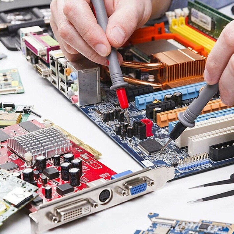 DRIWEI 2 coppie puntali tester multimetro universali ricambio teste...