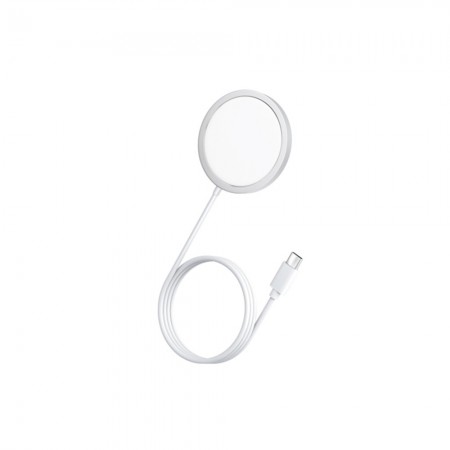 Caricabatterie magnetico QI wireless Magsafe caricatore universale 15 W cavo 1M