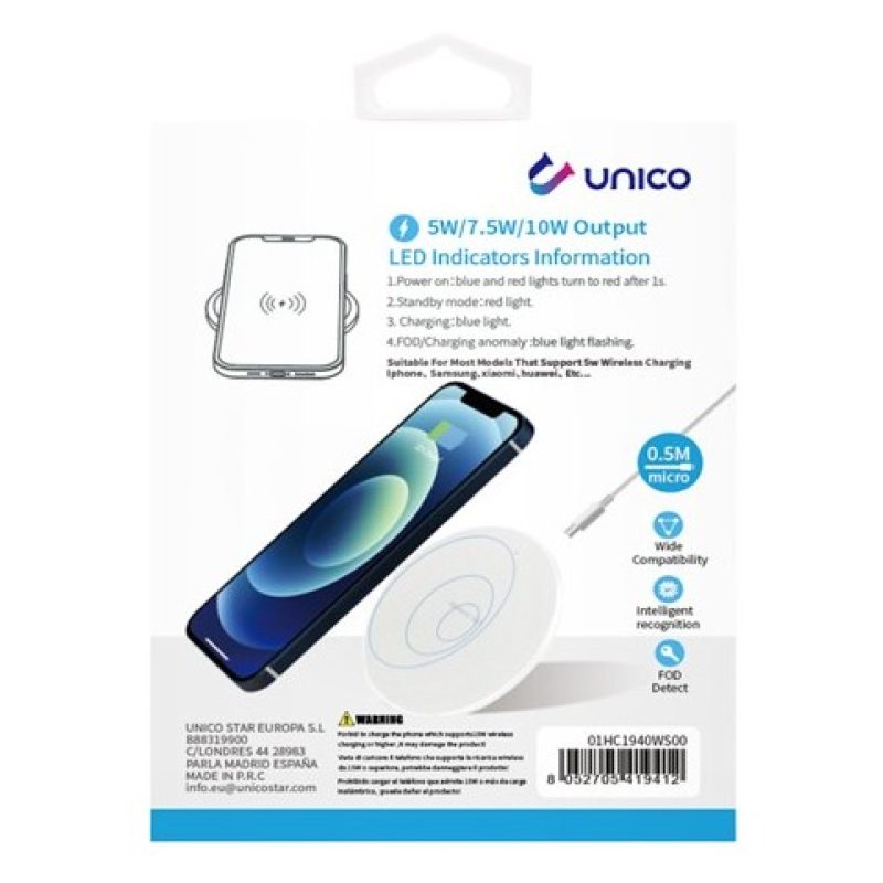 Unico Caricatore wireless base di ricarica rapida universale 5/7.5/...