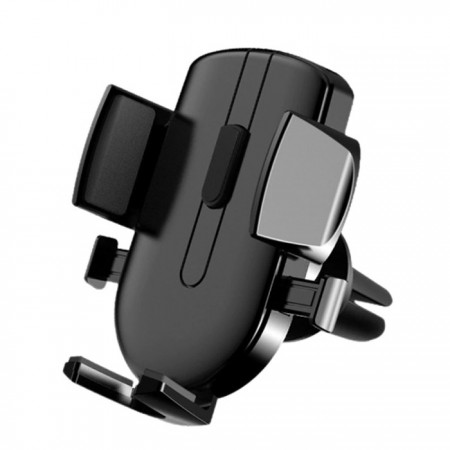Supporto auto universale ventosa per smartphone 360° regolabile cruscotto nero