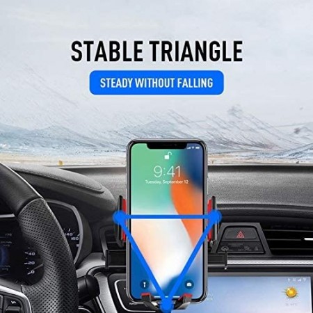 Supporto auto universale ventosa per smartphone 360° regolabile cruscotto nero
