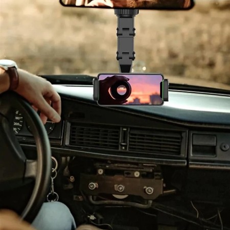 Supporto da Auto Specchietto Retrovisore 360° Regolabile