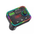 Bluetooth Wireless 5.0 Trasmettitore FM Adattatore USB auto radio MP3 vivavoce