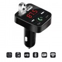 Caricatore auto Trasmettitore FM Bluetooth Lettore MP3 vivavoce wireless SD TF