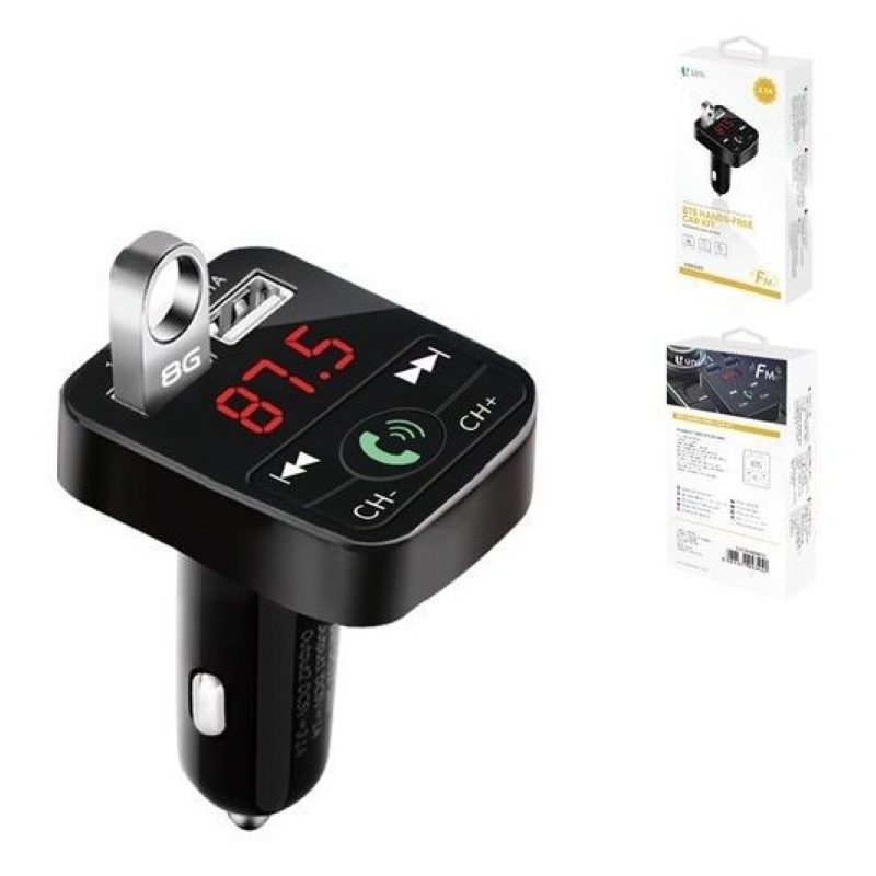 Unico Caricatore auto Trasmettitore FM Bluetooth Lettore MP3 vivavo...
