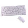 Tastiera wireless mouse senza fili ricevitore USB batterie copertura silicone