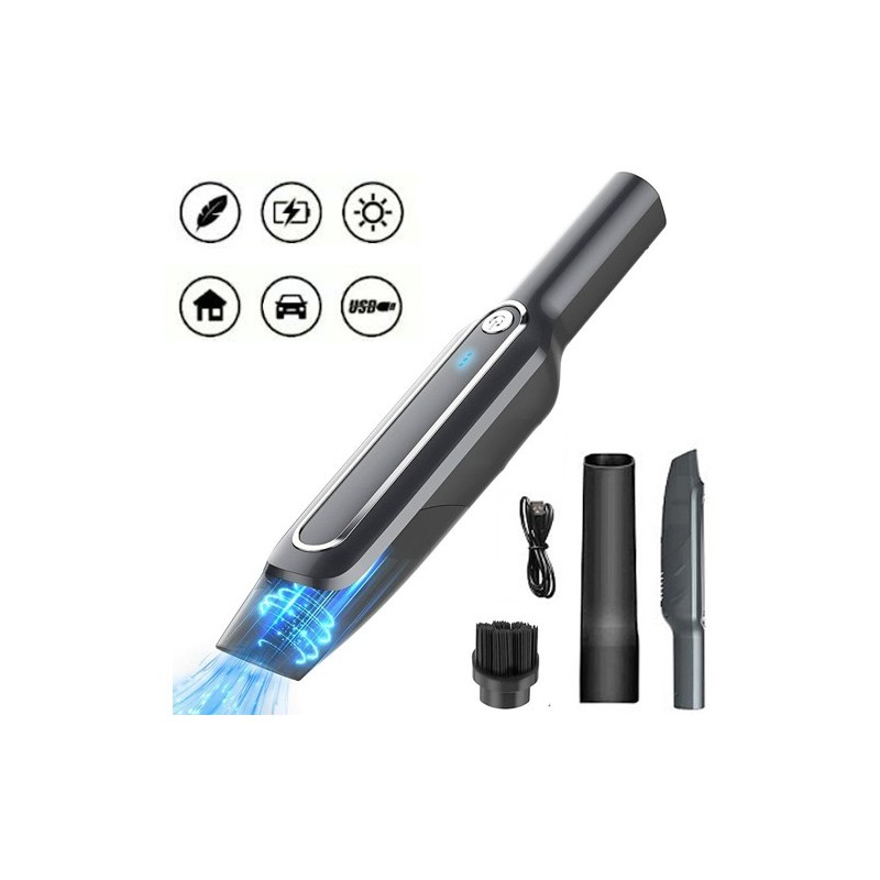 Aspirabriciole mini aspirapolvere casa auto potente portatile ricaricabile USB
