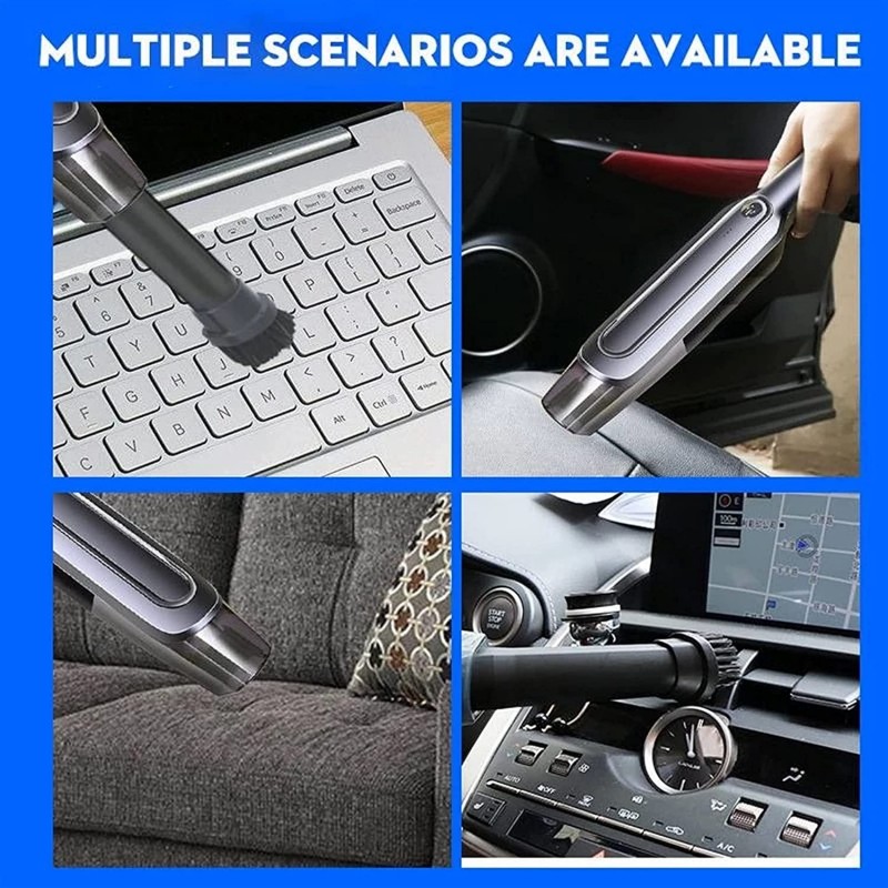 Generico Aspirabriciole mini aspirapolvere casa auto potente portat...