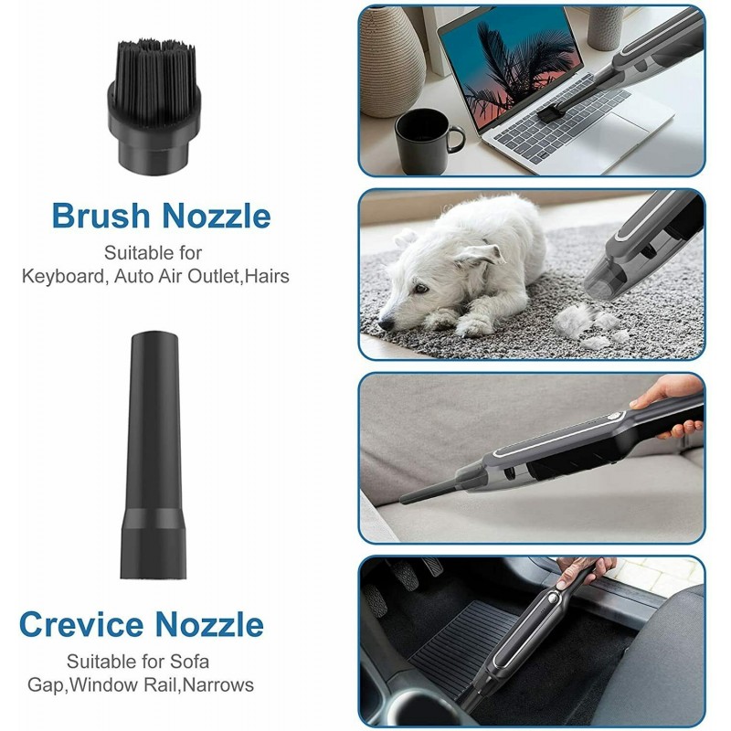 Generico Aspirabriciole mini aspirapolvere casa auto potente portat...