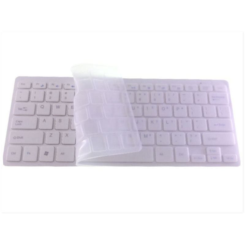 Tastiera wireless mouse senza fili ricevitore USB batterie copertura silicone