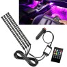 Andowl Striscia LED interni auto rgb 4 strip luminose adesive 72 le...