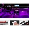 Andowl Striscia LED interni auto rgb 4 strip luminose adesive 72 le...