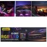 Andowl Striscia LED interni auto rgb 4 strip luminose adesive 72 le...