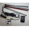 Andowl Striscia LED interni auto rgb 4 strip luminose adesive 72 le...