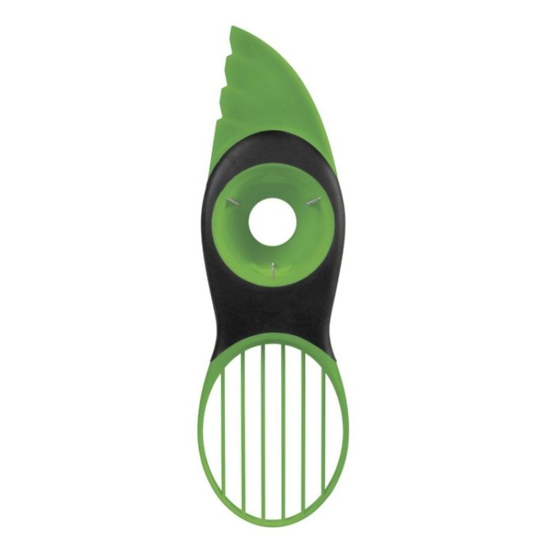 Taglia affetta avocado snocciola 3 in 1 affettatore verde lama scovolino