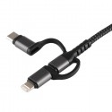 Cavo HDTV adattatore video 3in1 TYPE-C LIGHTNING MICRO USB a HDM IOS e ANDROID