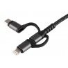 Hongu Cavo HDTV adattatore video 3in1 TYPE-C LIGHTNING MICRO USB a ...