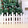 Hongu Staccionata In Legno Bianco per Albero Natale Recinto 30x120c...