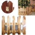 Staccionata In Legno per Albero Natale Recinto 40x160cm giardino piante steccato