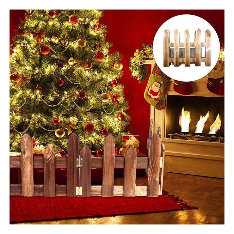 Staccionata In Legno per Albero Natale Recinto 40x160cm giardino pi...