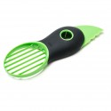 Taglia affetta avocado snocciola 3 in 1 affettatore verde lama scovolino
