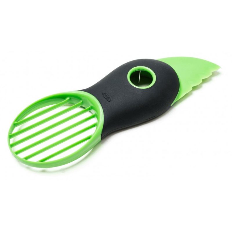 Taglia affetta avocado snocciola 3 in 1 affettatore verde lama scovolino