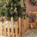 Staccionata In Legno per Albero Natale Recinto 30x120cm giardino piante steccato