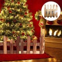 Staccionata In Legno per Albero Natale Recinto 30x120cm giardino piante steccato