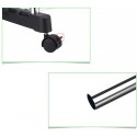 Appendiabiti Stand Attaccapanni appendi abiti Regolabile con ruote 80x42x155cm