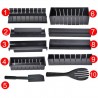 Kit sushi 11 pz onigiri riso pesce forma giappone coltello stampo giapponese