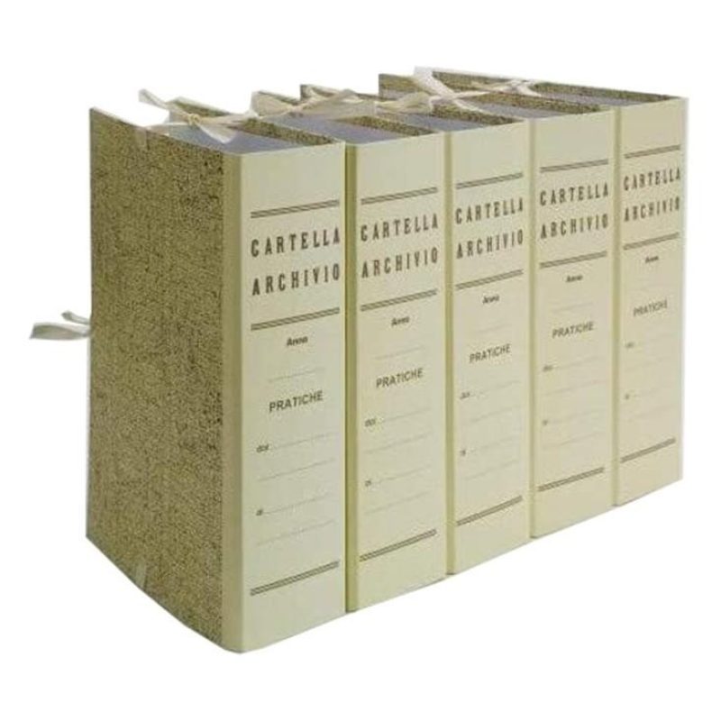 Brefiocart 25 Cartella archivio faldoni con lacci legacci 25x35cm D...