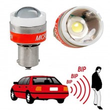 2x BA15S 12V Lampadina LED posteriore retromarcia beep universale cicalino luce