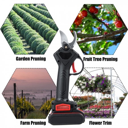 Forbici potatura cesoie a batteria 24V cordless taglio 30mm pota rami valigetta