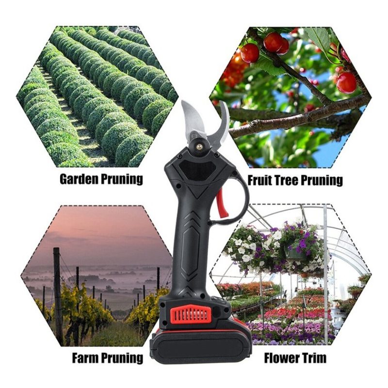 Hongu Forbici potatura cesoie a batteria 24V cordless taglio 30mm p...