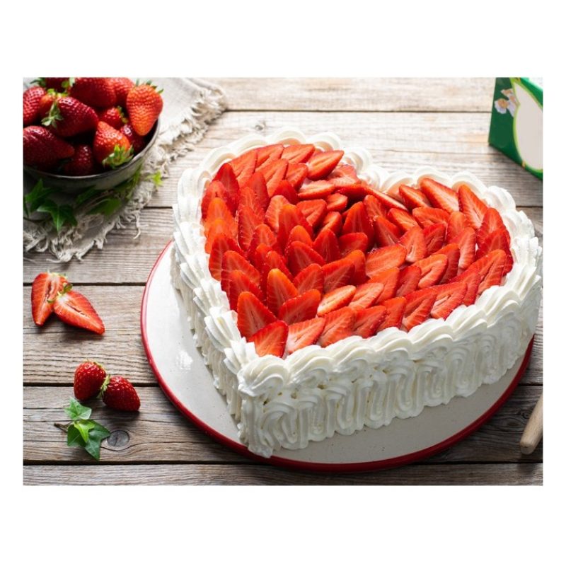 Hongu Stampo tortiera forma a cuore 25x25cm per dolci pasticceria a...