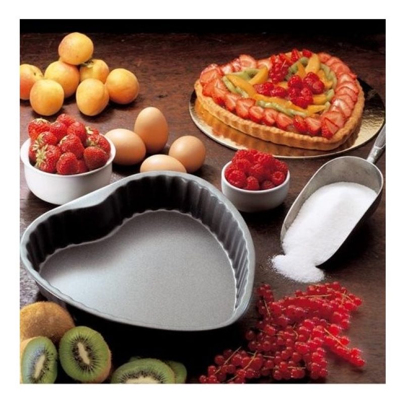Hongu Stampo tortiera forma a cuore 25x25cm per dolci pasticceria a...