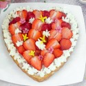 Stampo tortiera forma a cuore 25x25cm per dolci pasticceria antiaderente teglia