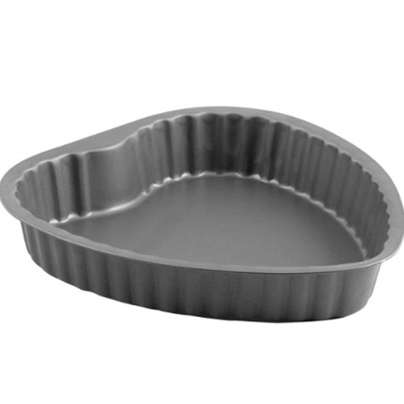 Stampo tortiera forma a cuore 25x25cm per dolci pasticceria antiaderente teglia