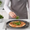 Teglia da forno antiaderente per pizza tonda varie misure tortiera tegame bordo