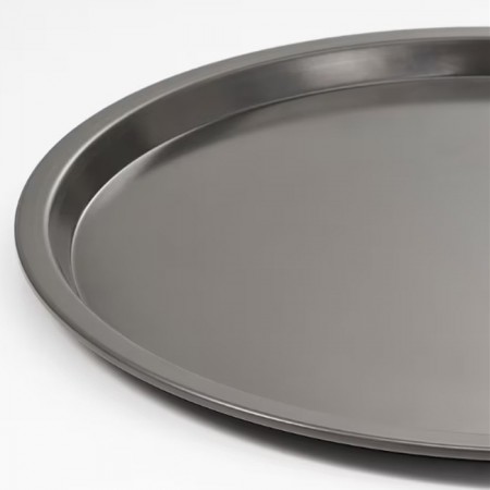 Teglia da forno antiaderente per pizza tonda varie misure tortiera tegame bordo