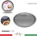 Teglia da forno antiaderente per pizza tonda varie misure tortiera tegame bordo