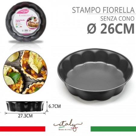 Stampo tortiera per Dolci Tortiera fiorella teglia 26x6.7 cm forma a fiore torta