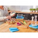 Contenitore in vetro con coperchio alimenti lavoro casa quadrato Duralex cucina