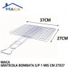 Maca Doppia griglia barbecue Graticola Leggera doppia in ferro cami...