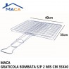 Maca Doppia griglia barbecue Graticola Leggera doppia in ferro cami...
