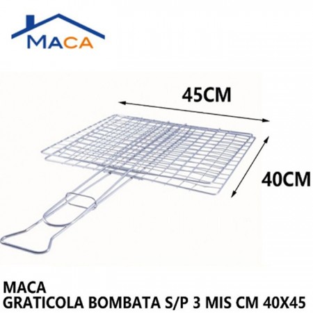 Doppia griglia barbecue Graticola Leggera doppia in ferro camino barbecue manici