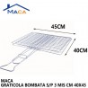 Maca Doppia griglia barbecue Graticola Leggera doppia in ferro cami...